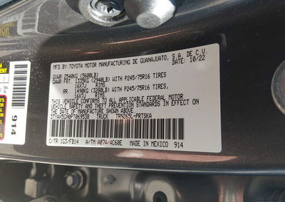 2023 Toyota Tacoma Sr, daño Lateral izquierdo, Iaai lote 44879823, foto 9 de 16