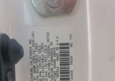 2008 Toyota All Models Tacoma, daño Generalizado, Copart lote 69286805, foto 12 de 13