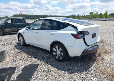 2021 Tesla Model Y Long Range Dual Motor All-wheel Drive, daño Lateral derecho, Iaai lote 44832013, foto 3 de 16