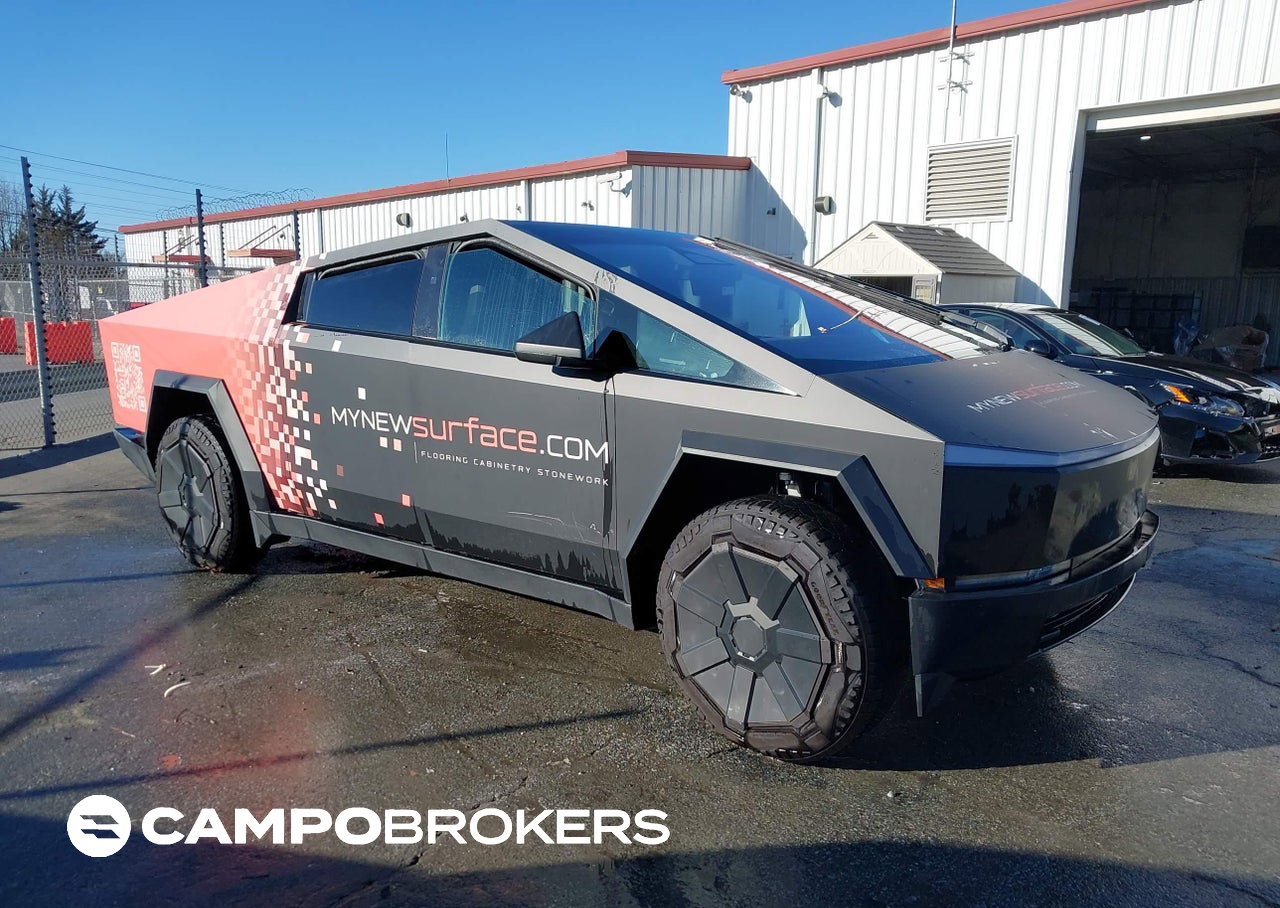 2024 Tesla Cybertruck All-wheel Drive, Rear damage, Iaai lot 43834364