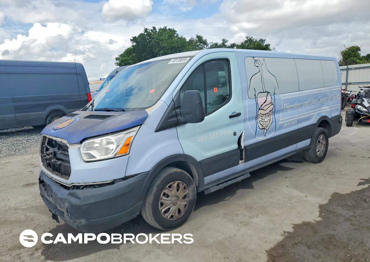 2019 Ford Transit, daño Frontal, Copart lote 48130656