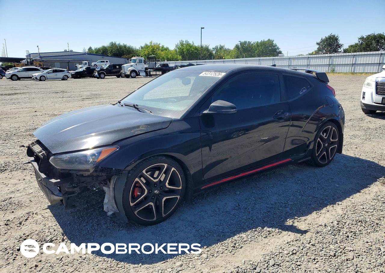 2020 Hyundai Veloster N Base, daño Lateral, Copart lote 54312526