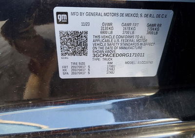 2024 Chevrolet All Models Silverado, Front End damage, Copart lot 97649315, photo 13 of 13