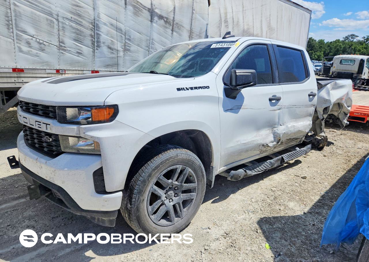 2021 Chevrolet Silverado C1500 Custom, daño Trasero, Copart lote 51431066