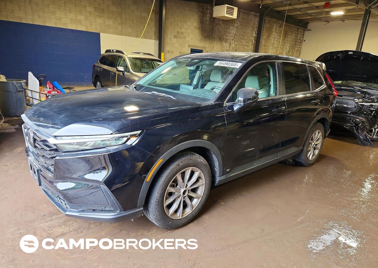 2023 Honda Cr-v Exl, daño Trasero, Copart lote 56490366