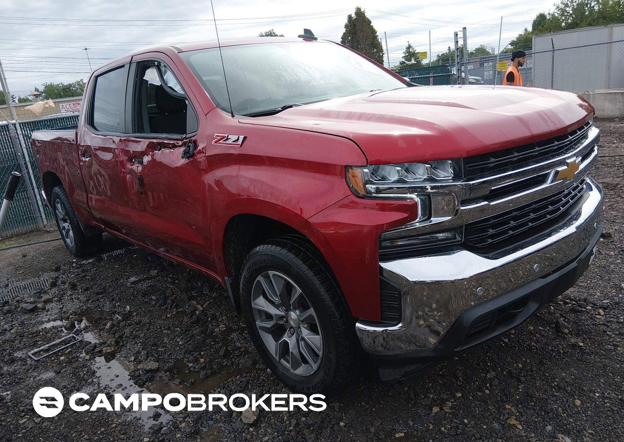 2022 Chevrolet Silverado 1500 Ltd 4wd  Standard Bed Lt, пошкодження: Правий бік, Iaai лот 45181526