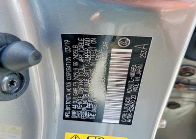 2019 Lexus Ux 200 Bas Ux 200, daño Inundación, Copart lote 47612426, foto 12 de 12