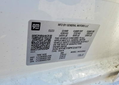 2023 Chevrolet Silverado K3500 High Country, uszkodzenie: Przód, Copart lot 56990846, zdjęcie 12 z 12