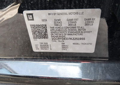 2019 Chevrolet Silverado 1500 Lt, uszkodzenie: Przód, Iaai lot 45003194, zdjęcie 9 z 16
