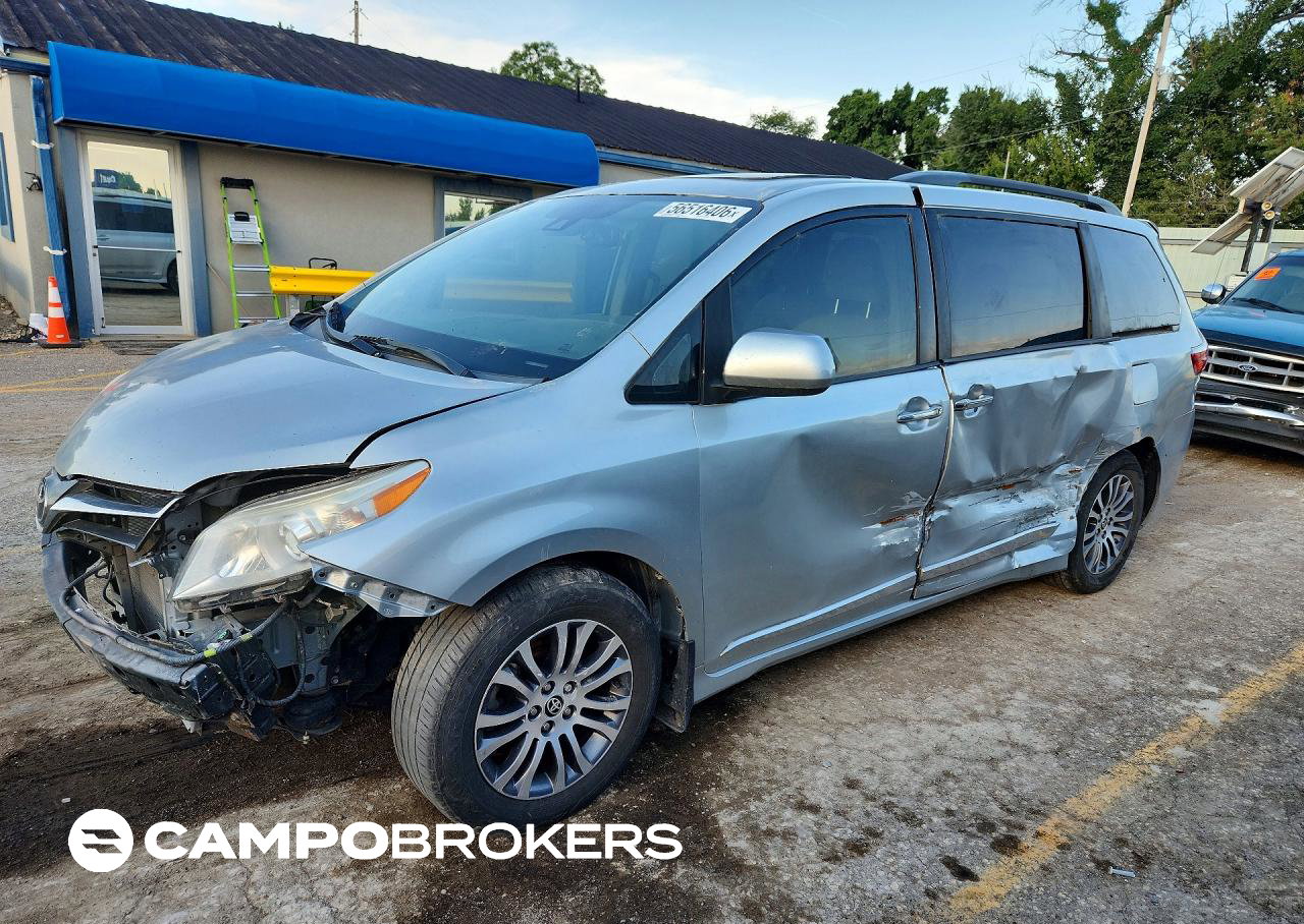 2020 Toyota Sienna, uszkodzenie: Przód, Copart lot 56516406