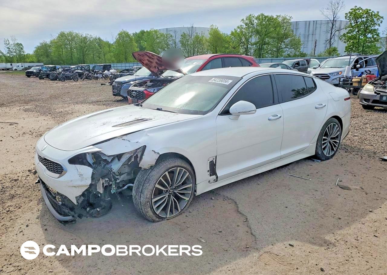 2019 Kia Stinger Base, пошкодження: Передня частина, Copart лот 54239056