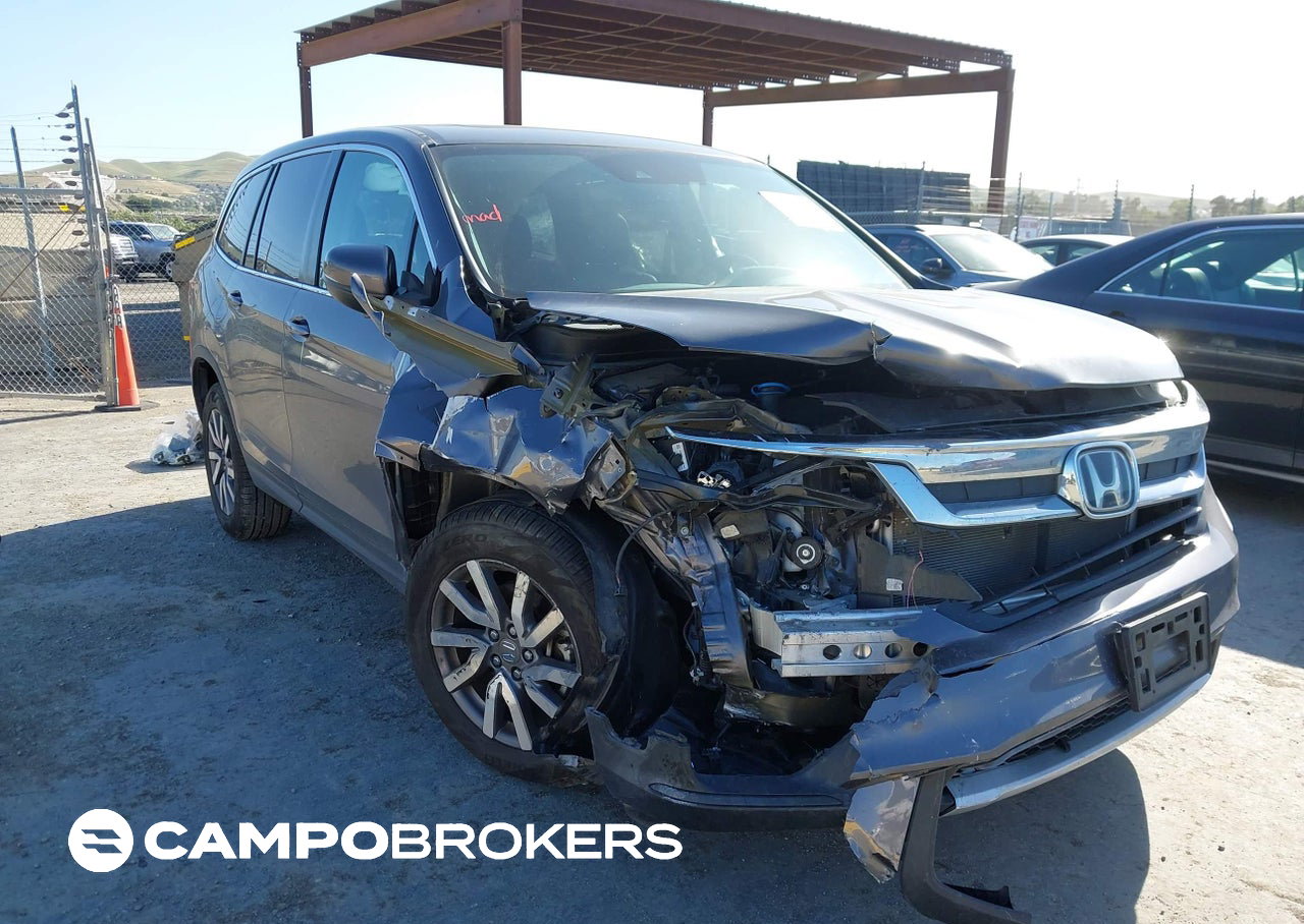2020 Honda Pilot 2wd Ex-l, пошкодження: Правий перед, Iaai лот 44888071