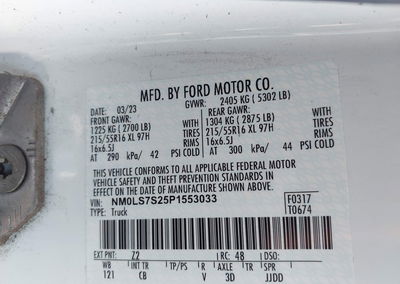 2023 Ford Transit Connect Xl, Rear damage, Iaai lot 45135170, photo 9 of 20