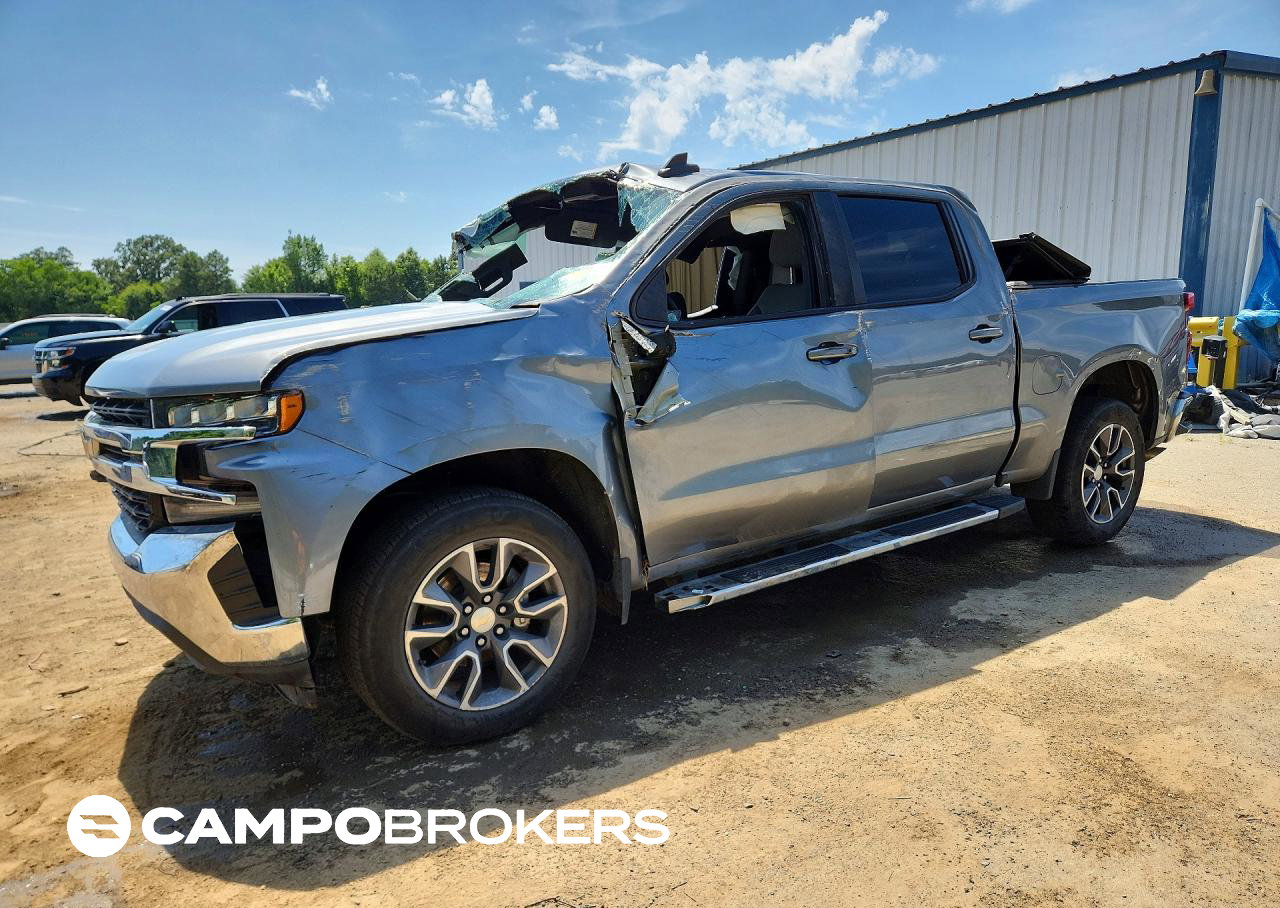 2021 Chevrolet Silverado C1500 Lt, daño Volcadura, Copart lote 53100326