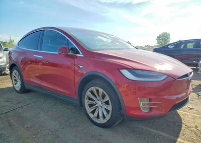 2019 Tesla Model X, Hail damage, Copart lot 57427286, photo 4 of 13