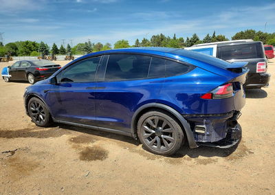 2022 Tesla Model X, daño Trasero, Copart lote 54498356, foto 2 de 14