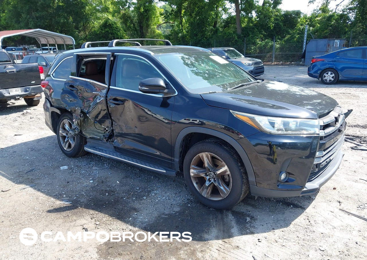 2019 Toyota Highlander Limited Platinum, uszkodzenie: Prawy bok, Iaai lot 45265839