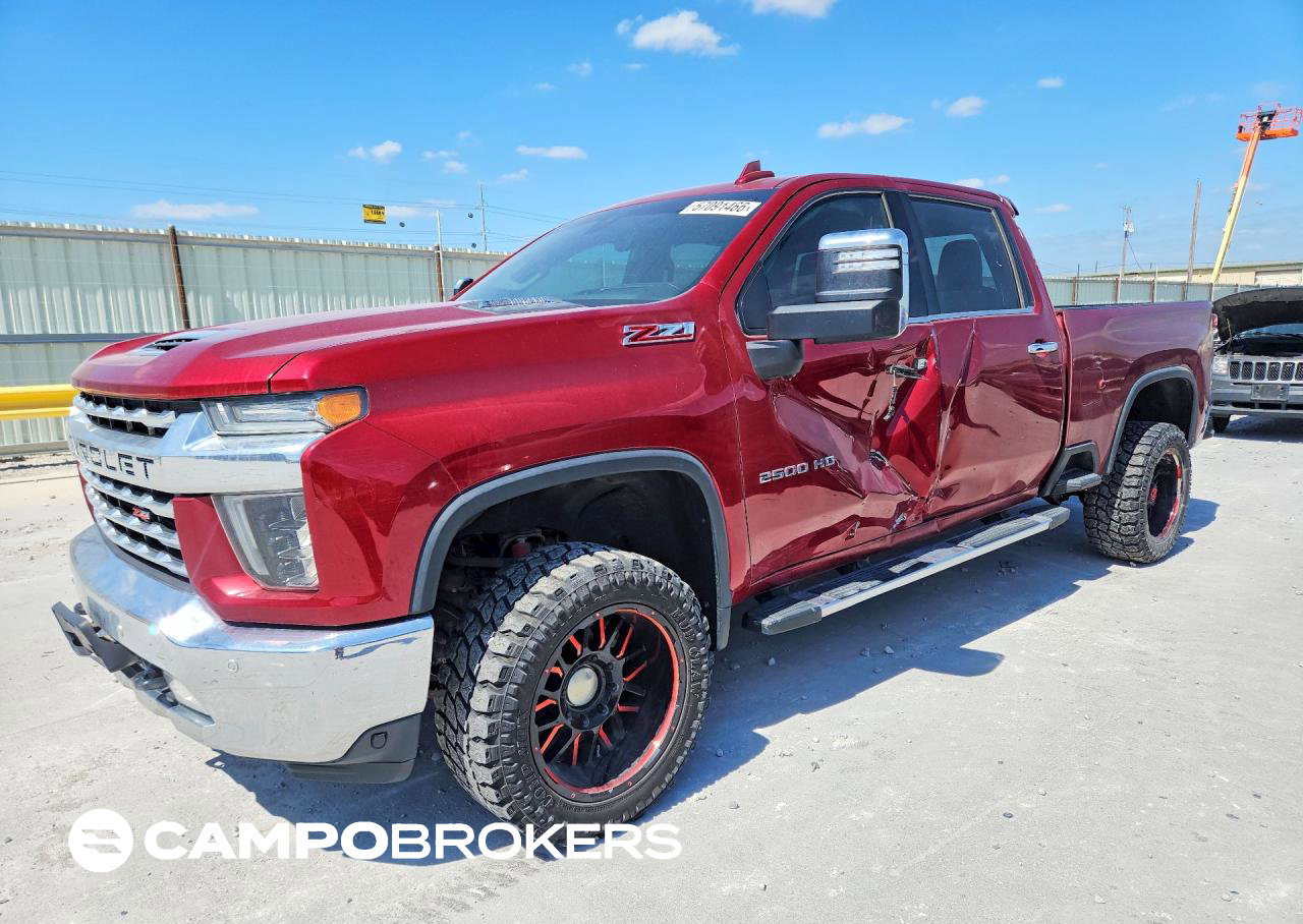 2020 Chevrolet Silverado K2500 Heavy Duty Ltz, daño Lateral, Copart lote 57091466