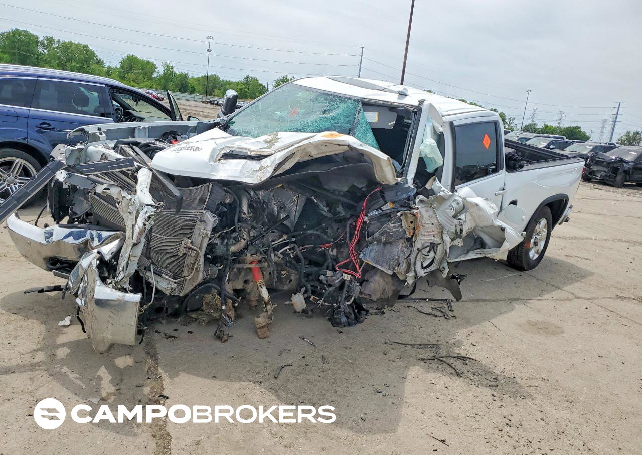 2021 Chevrolet Silverado K3500 Ltz, пошкодження: Передня частина, Copart лот 55015506