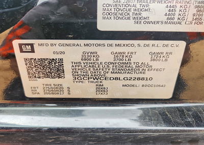 2020 Chevrolet Silverado C1500 Lt, Front End damage, Copart lot 48509746, photo 12 of 14