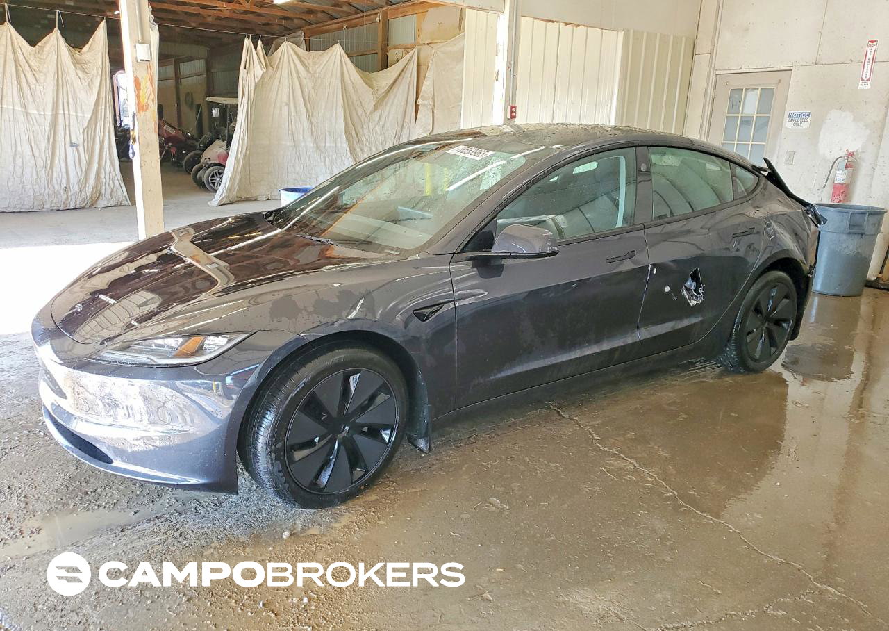 2025 Tesla Model 3, uszkodzenie: Bok, Copart lot 76553965