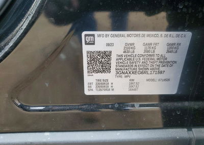 2024 Chevrolet Equinox Premier, daño Frontal, Copart lote 52429746, foto 12 de 12