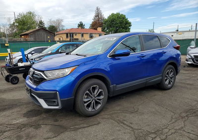 2021 Honda Cr-v Ex, daño Trasero, Copart lote 56500296
