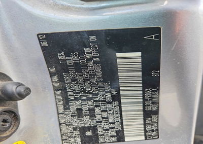 2012 Toyota All Models Sienna, Water/Flood damage, Copart lot 49379256, photo 13 of 13