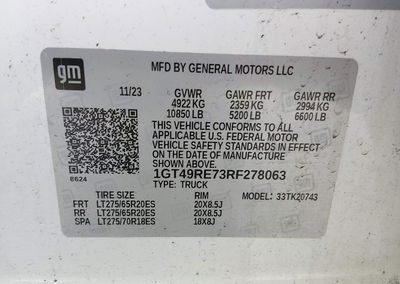 2024 Gmc Sierra 2500hd 4wd  Standard Bed Denali, Exterior Burn damage, Iaai lot 45055693, photo 9 of 10