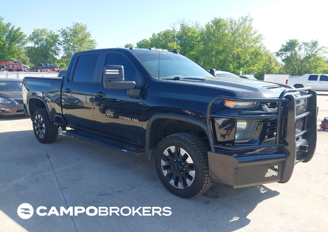 2020 Chevrolet Silverado 2500hd 4wd  Standard Bed Custom, daño Lateral izquierdo, Iaai lote 45055604
