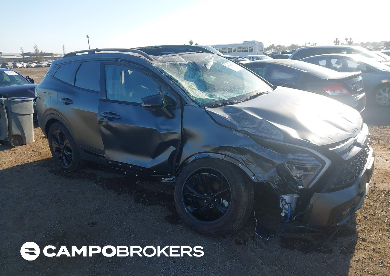 2025 Kia Sportage Plug-in Hybrid X-line Prestige, Left & Right Side damage, Iaai lot 44808227