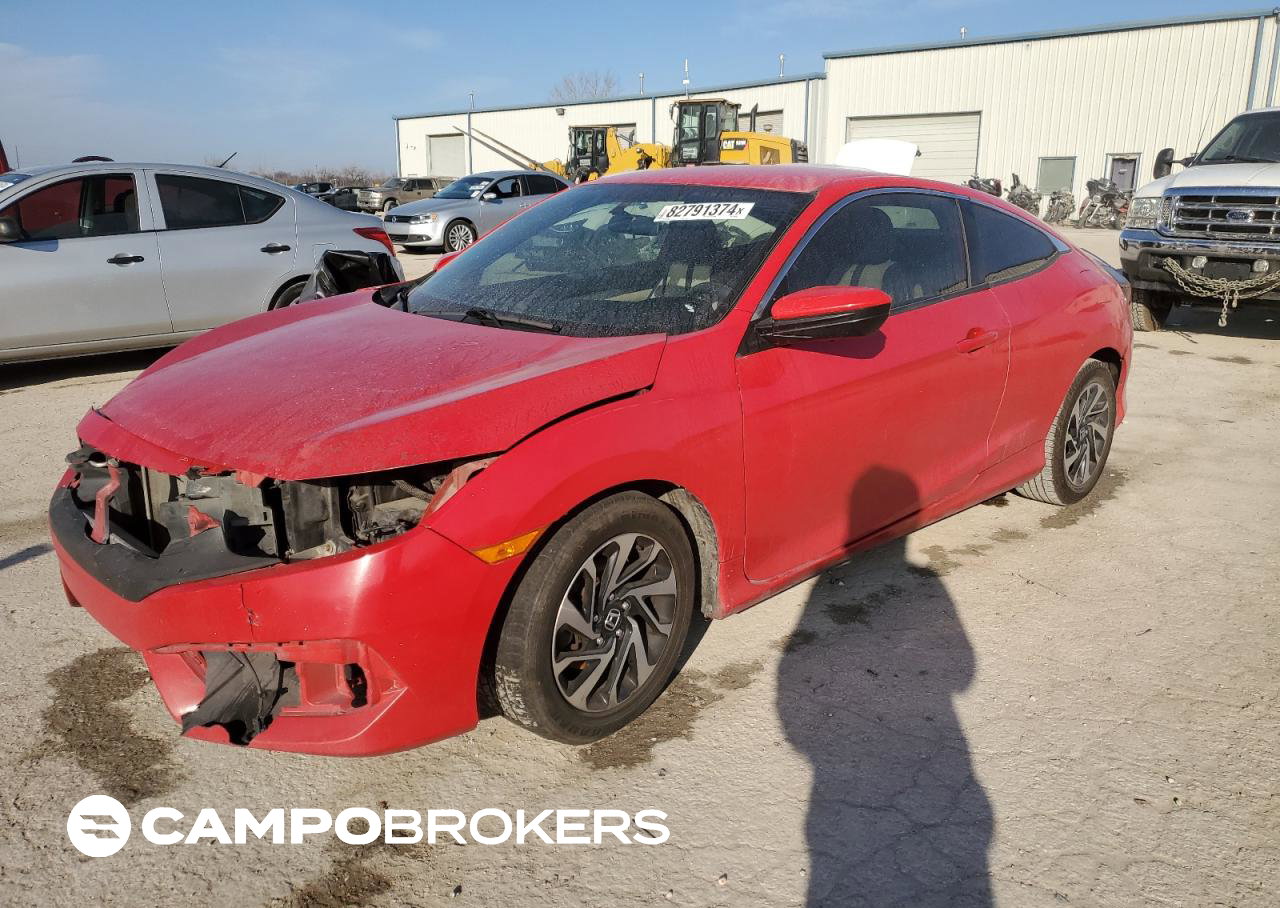 2017 Honda Civic Lx, daño Frontal, Copart lote 82791374