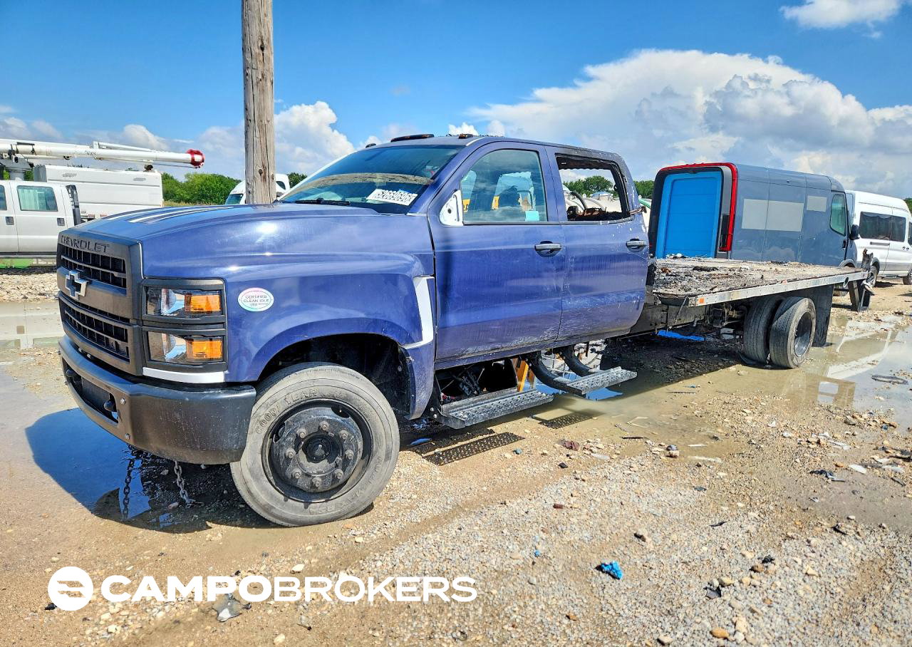 2022 Chevrolet Silverado Medium Duty, Burn damage, Copart lot 52669696