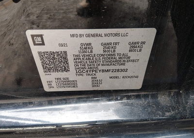 2021 Chevrolet Silverado 2500hd 4wd  Standard Bed Ltz, daño Frontal, Iaai lote 45217176, foto 9 de 15