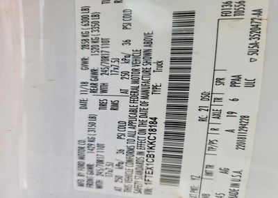 2019 Ford F150 Super Cab, daño Trasero, Copart lote 54509136, foto 12 de 14