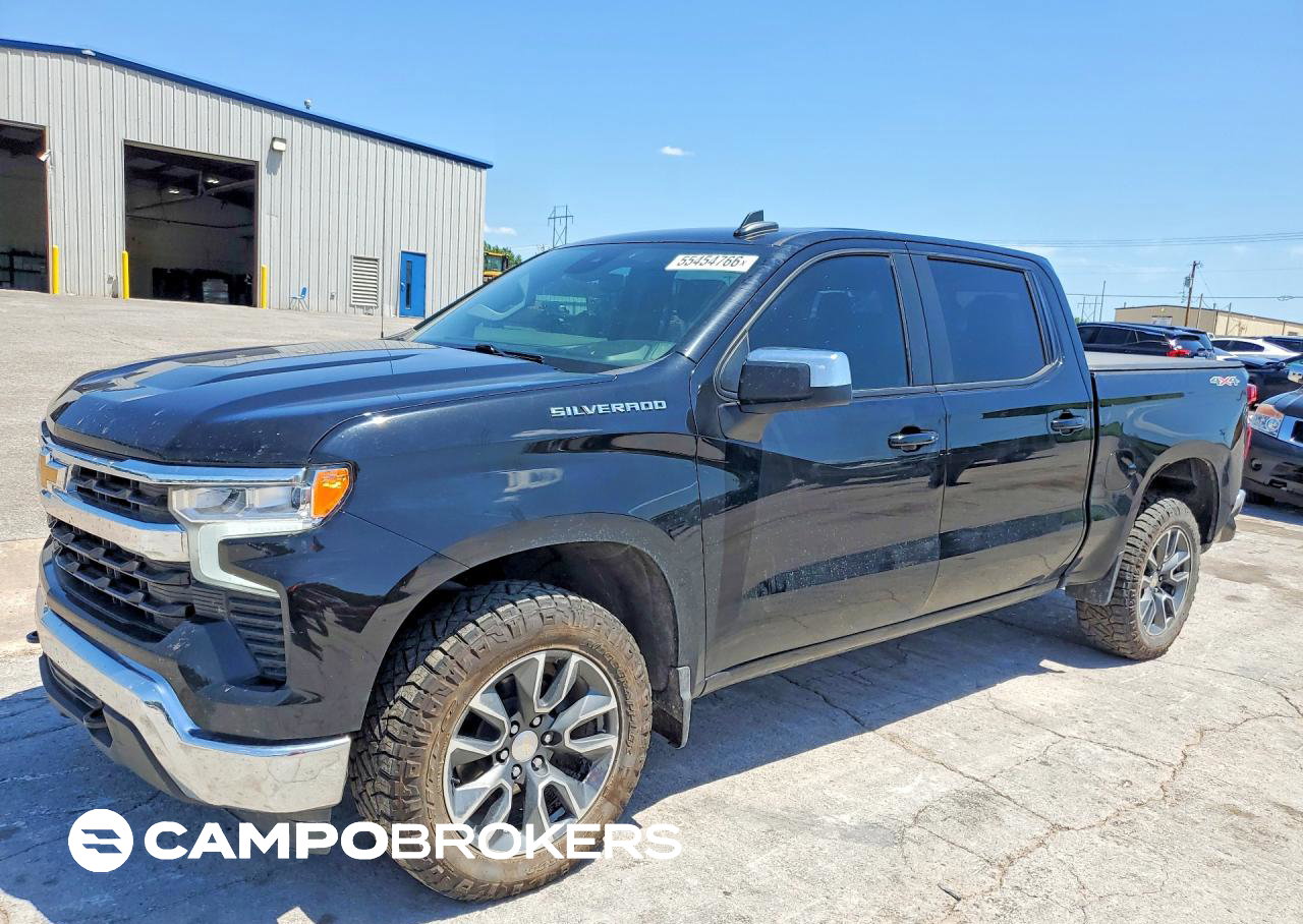 2024 Chevrolet Silverado K1500 Lt, daño Trasero, Copart lote 55454766