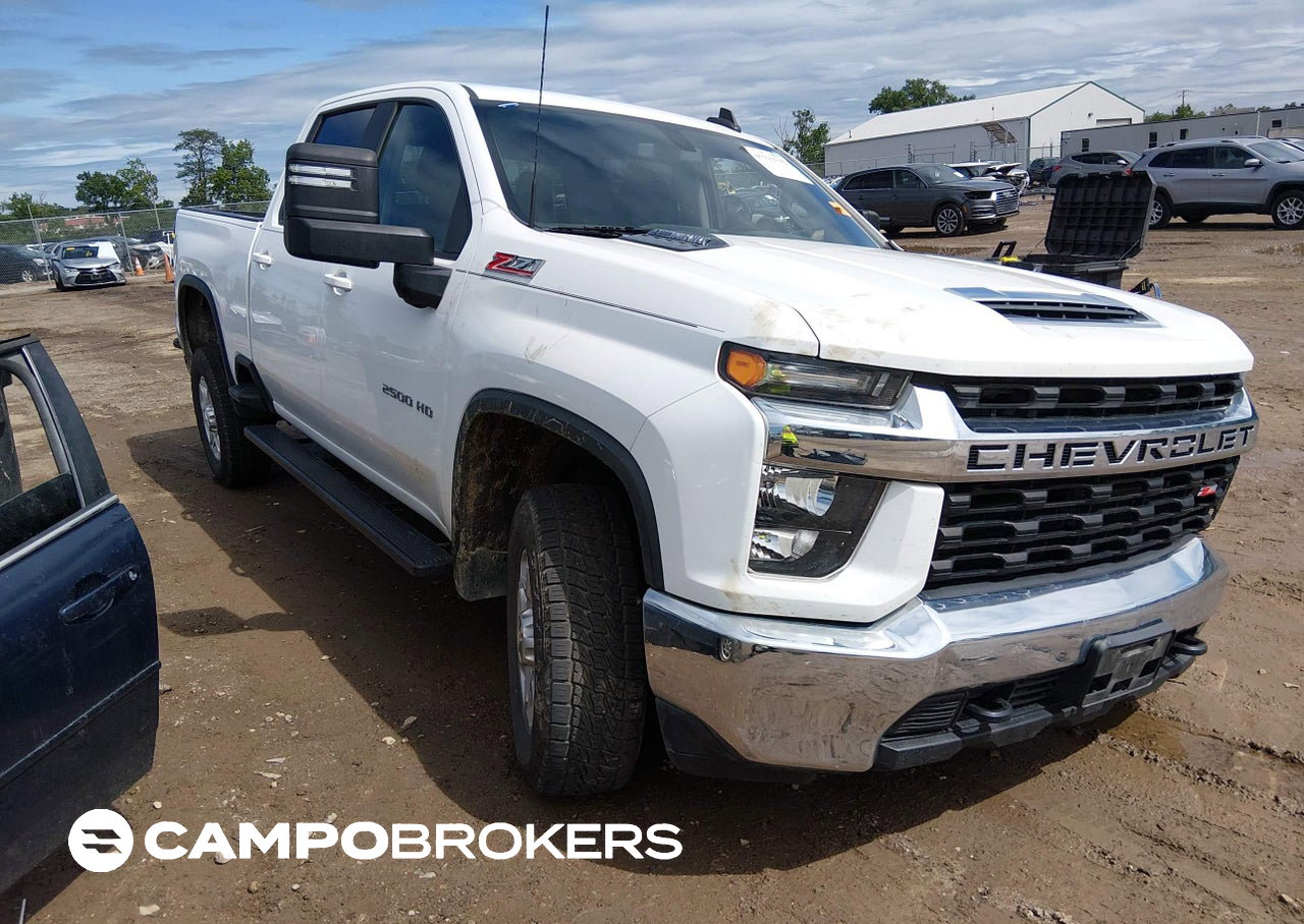 2021 Chevrolet Silverado 2500hd 4wd  Standard Bed Lt, Left Front damage, Iaai lot 45191795