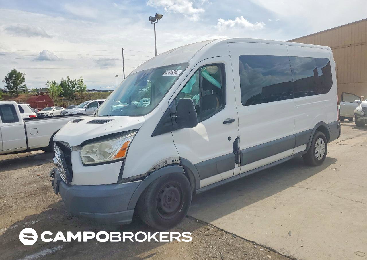 2016 Ford Trans 350, daño Frontal, Copart lote 55219286