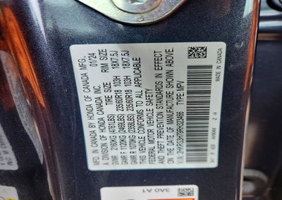 2024 Honda Cr-v Exl, daño Granizo, Copart lote 55099806, foto 13 de 13