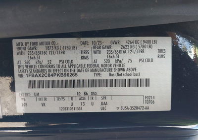 2024 Ford Van, Front End damage, Iaai lot 43813414, photo 9 of 18