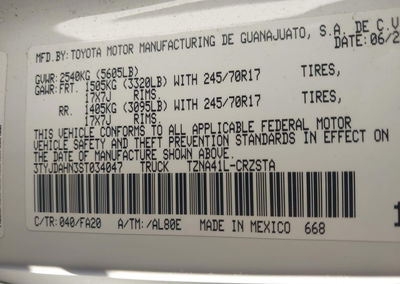 2025 Toyota Tacoma Sr, uszkodzenie: Lewy przód, Iaai lot 44908510, zdjęcie 9 z 17