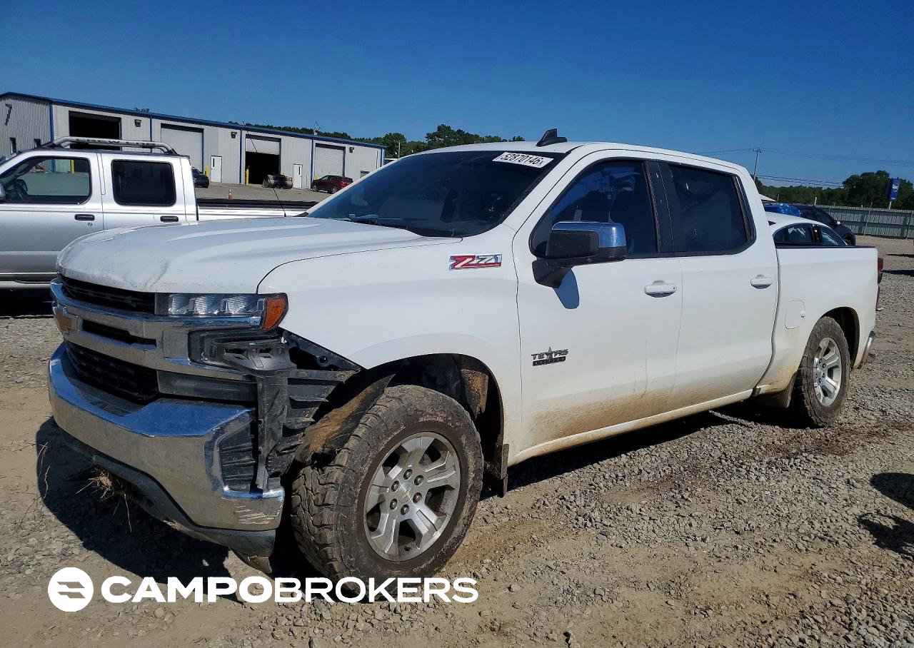 2020 Chevrolet Silverado Silver1500, uszkodzenie: Przód, Copart lot 52870146