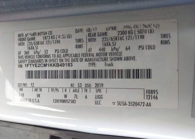 2019 Ford Transit-150, uszkodzenie: Prawy przód, Iaai lot 44873823, zdjęcie 9 z 15