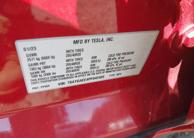 2023 Tesla Model Y Awd/long Range Dual Motor All-wheel Drive, пошкодження: Передня частина, Iaai лот 45415478, фото 9 з 18