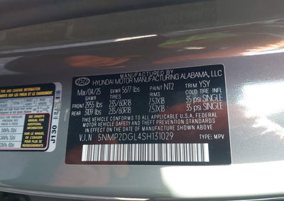 2025 Hyundai Santa Fe Sel, daño Frontal, Iaai lote 45115910, foto 9 de 17