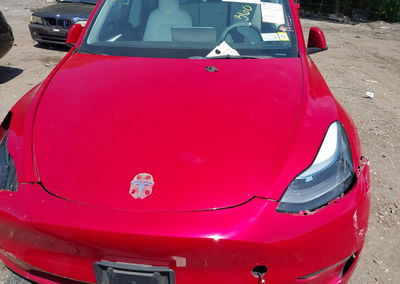 2023 Tesla Model Y Awd/long Range Dual Motor All-wheel Drive, пошкодження: Передня частина, Iaai лот 45415478, фото 10 з 18