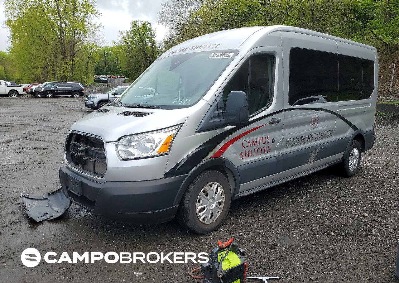 2018 Ford Transit T-350, daño Frontal, Copart lote 52128066