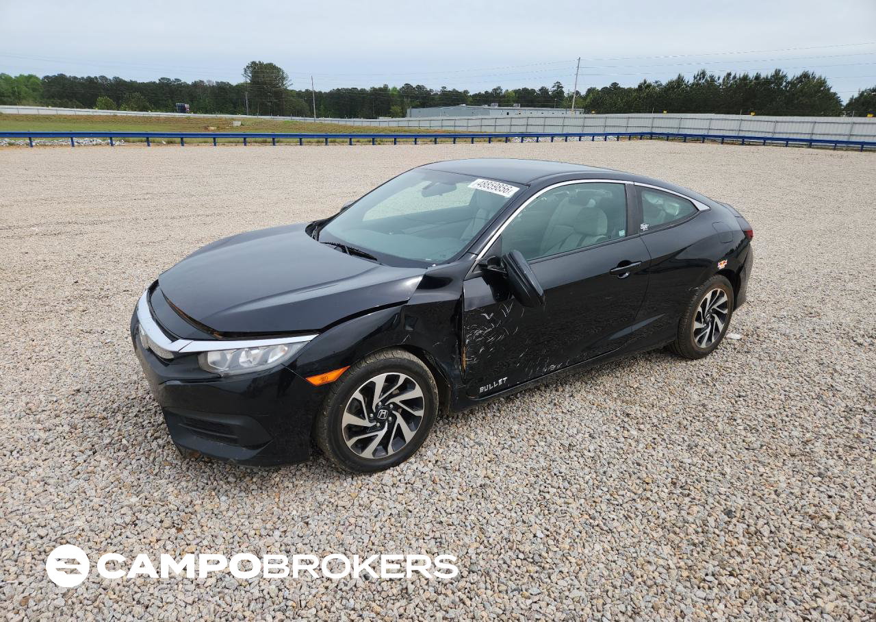 2017 Honda Civic Lx, daño Frontal, Copart lote 48859856