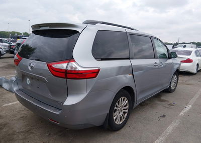 2017 Toyota Sienna Xle 8 Passenger, Front End damage, Iaai lot 45201997, photo 4 of 16
