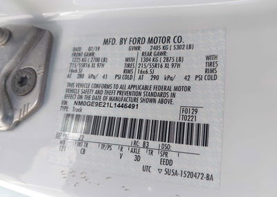 2020 Ford Transit Connect Xl Passenger, daño Frontal derecho, Iaai lote 45329715, foto 9 de 21